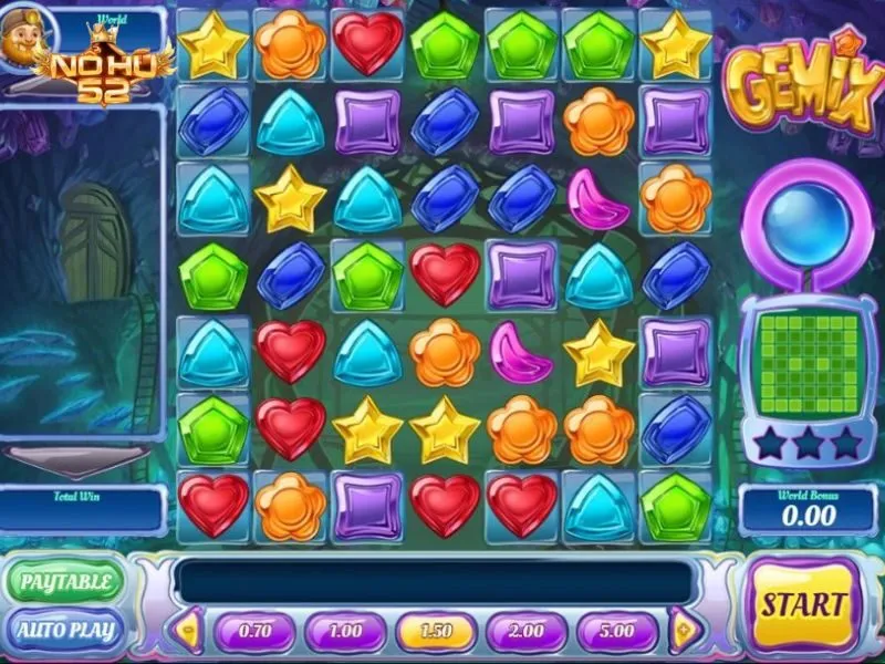 Mini game xếp kim cương chơi vui đơn giản