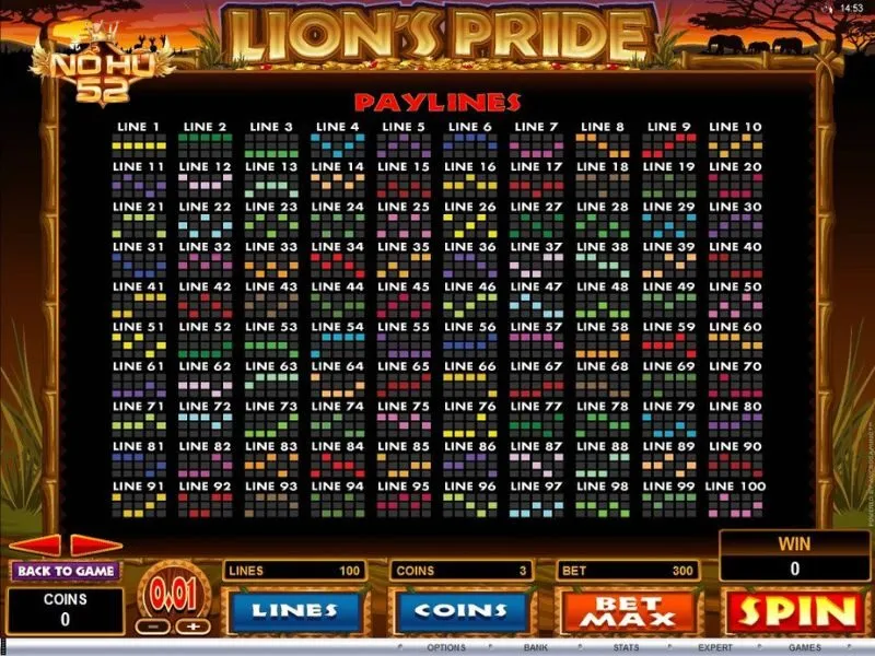 Payline là số dòng thưởng quy định thắng của slot game