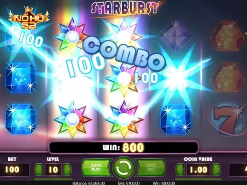 Starburst game nhiều payline dễ thắng