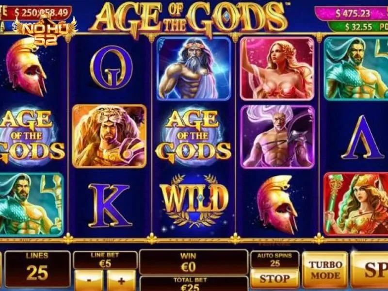 Age of the Gods là Top 1 game nổ hũ được yêu thích của Playtech
