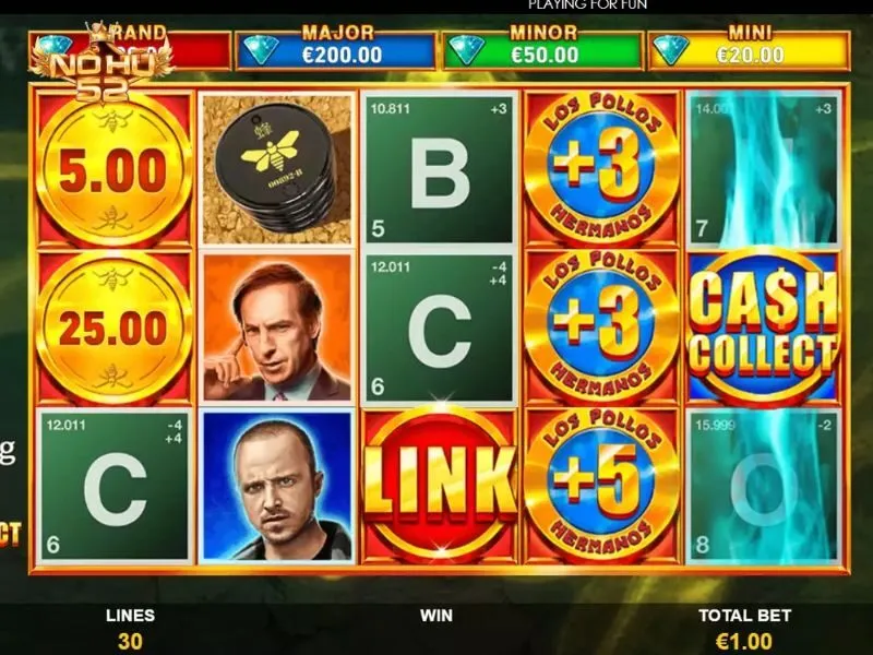 Breaking Bad: Cash Collect & Link mô phỏng phim thú vị