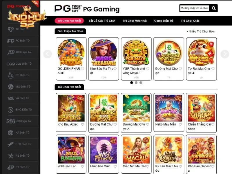 Chơi game slot của Nexgen trên Nohu52