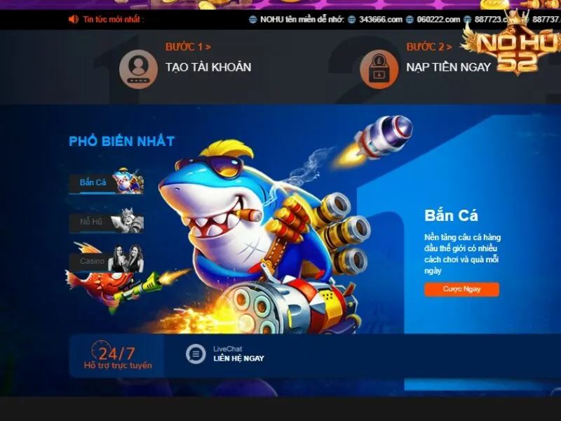 Hướng dẫn cách chơi bắn cá online thưởng khủng