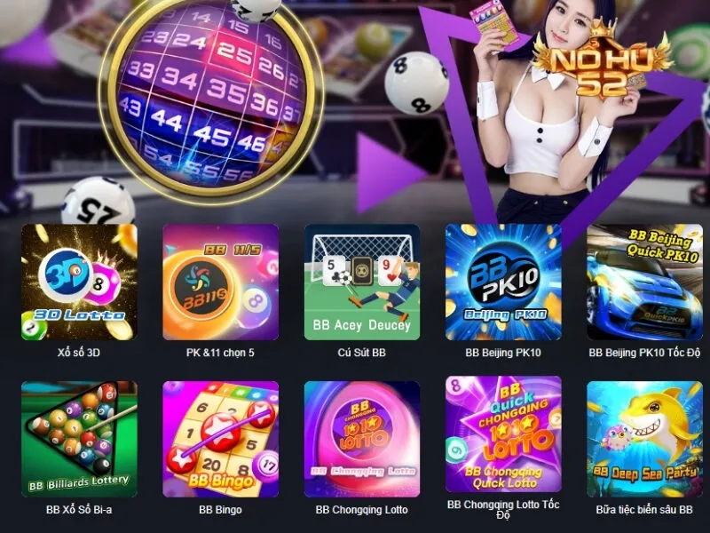 Những tựa game nổi bật có trong sảnh cược