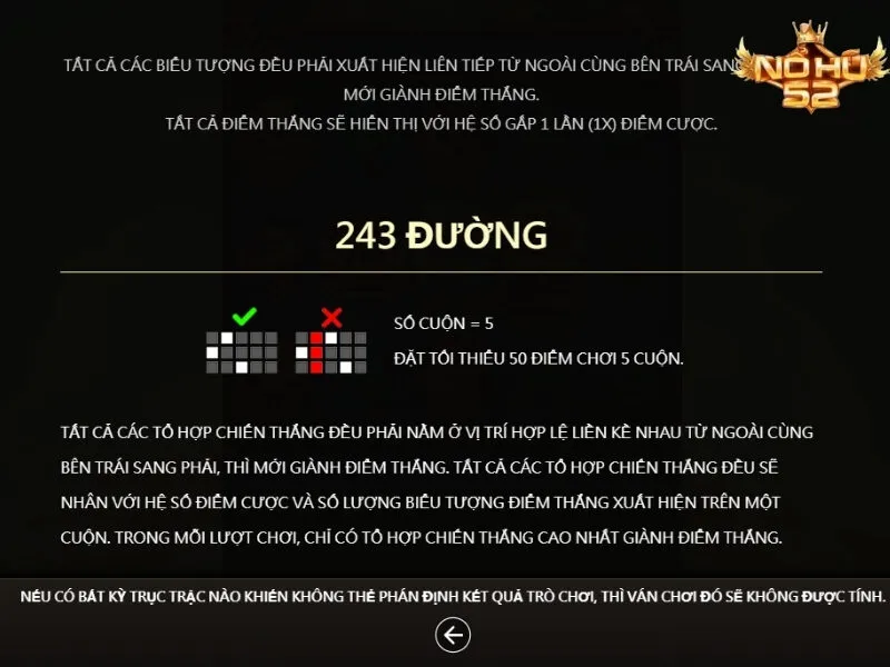 Payline là những đường thanh toán chiến thắng khi chơi