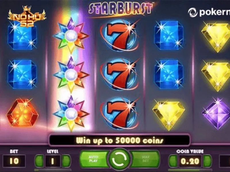 Starburst là huyền thoại trong giới game nổ hũ cá cược