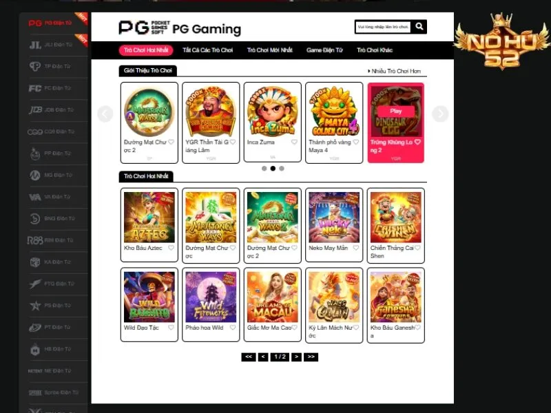 Tham gia các tựa game nổ hũ truyền thống tại Nohu52