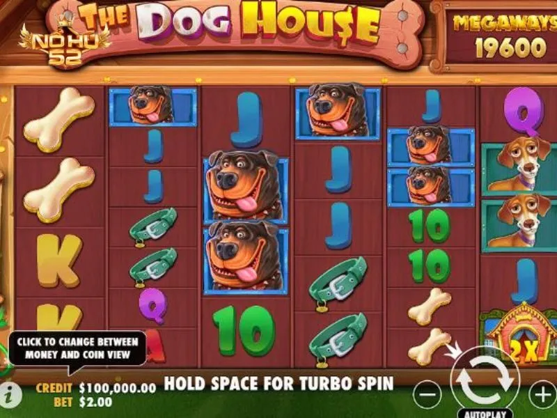 The Dog House Megaways có hệ số nhân lớn